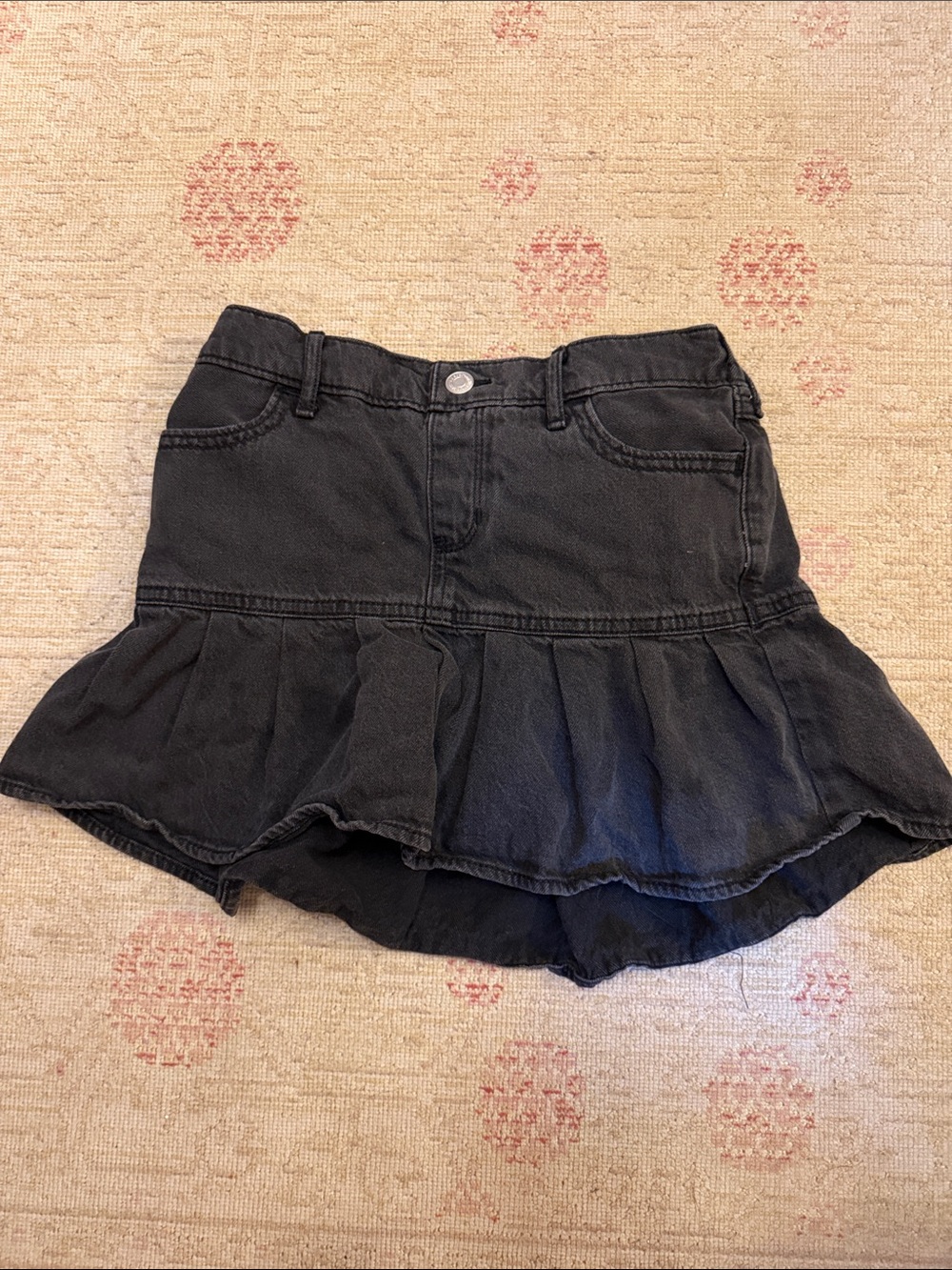 Abercrombie kids Black Denim skort size 11/12
